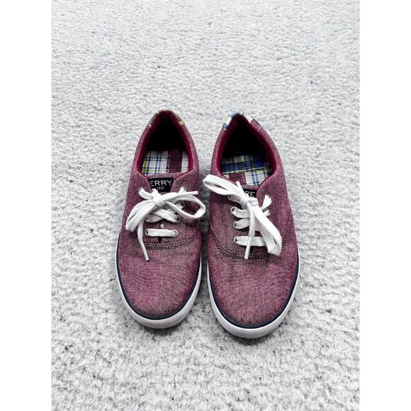 Sperry Other - Sperry Sneaker Boys 2.5 Red Top Slider Low-Top Casual